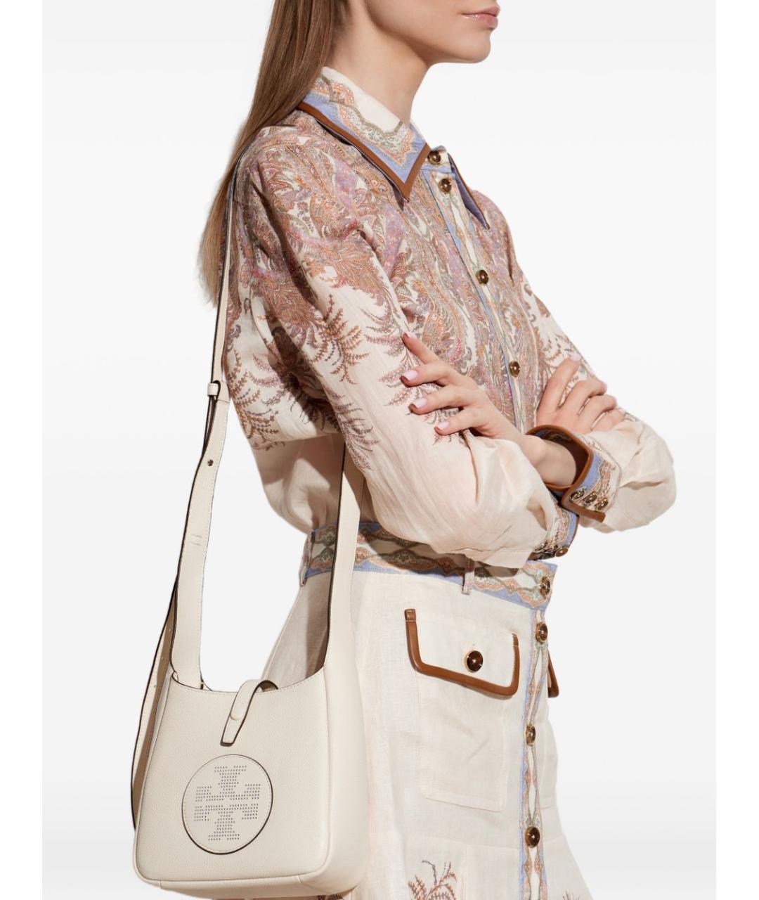 TORY BURCH Кожаная сумка через плечо, фото 4