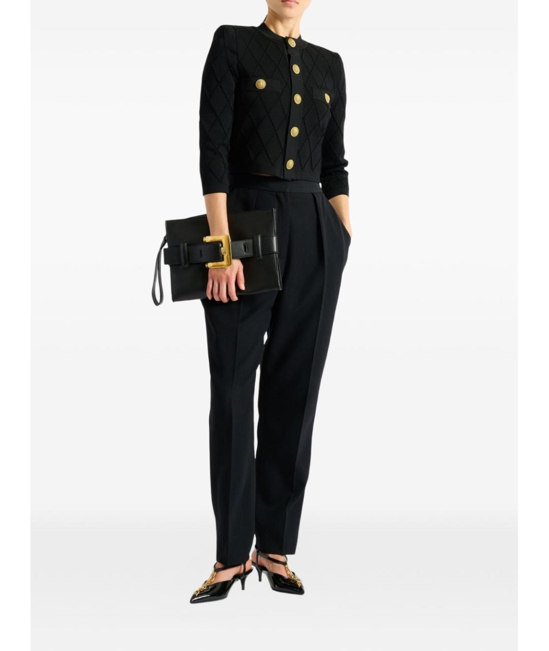 BALMAIN Черный вискозный кардиган, фото 3