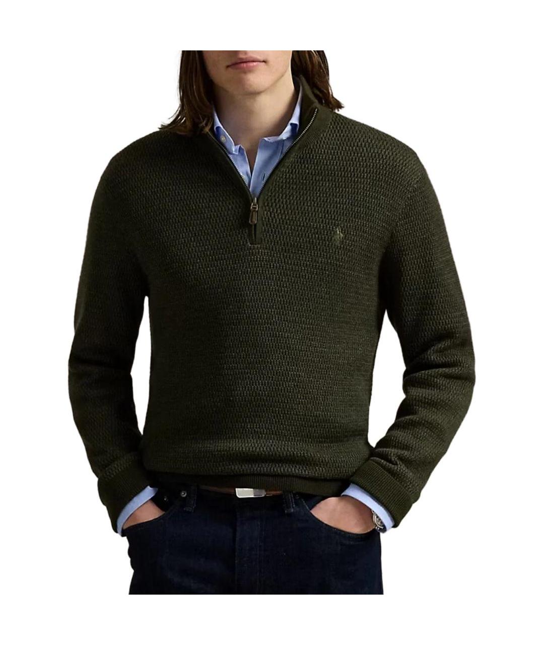 POLO RALPH LAUREN Зеленый джемпер / свитер, фото 3