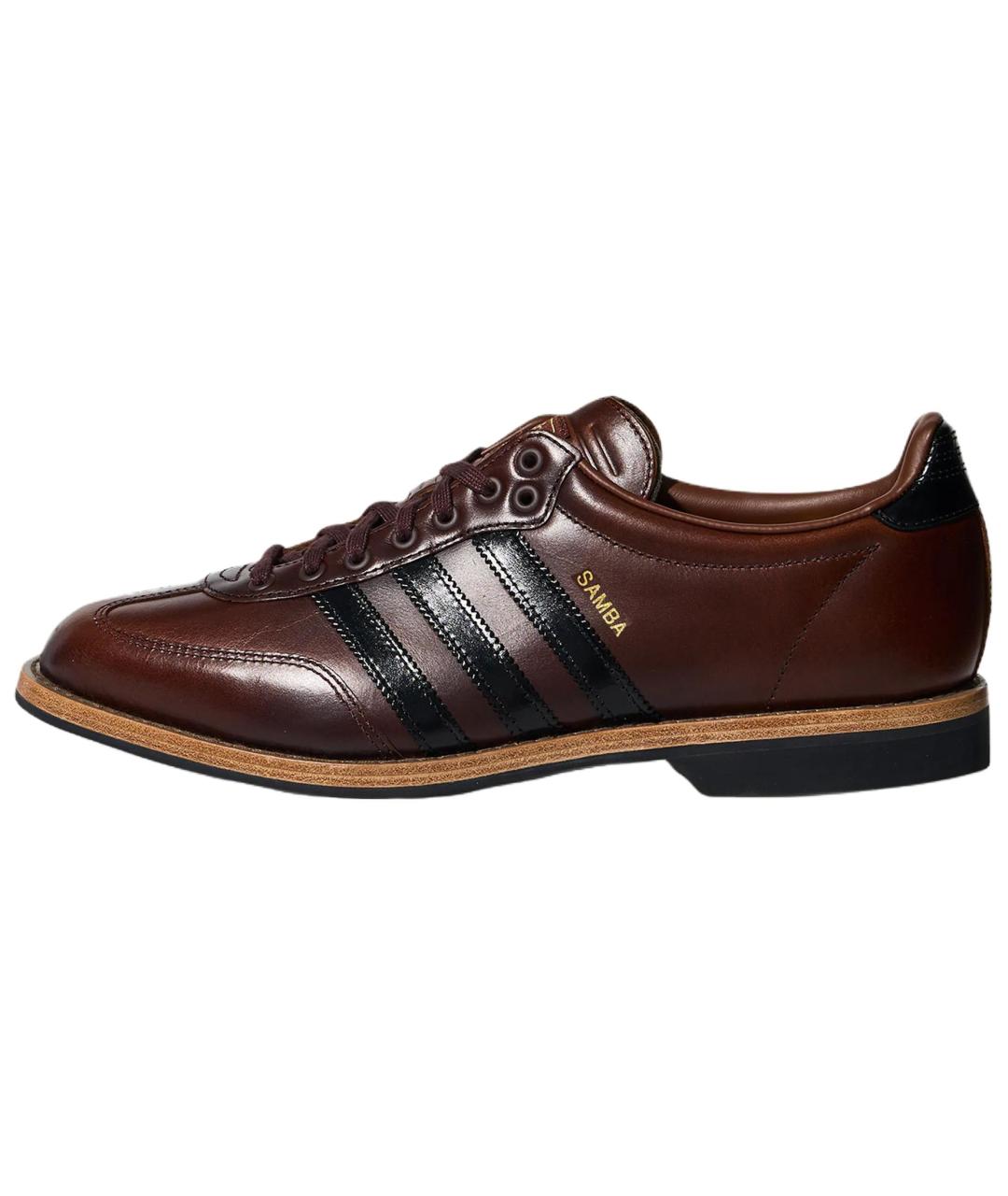 ADIDAS Коричневые кожаные туфли, фото 2