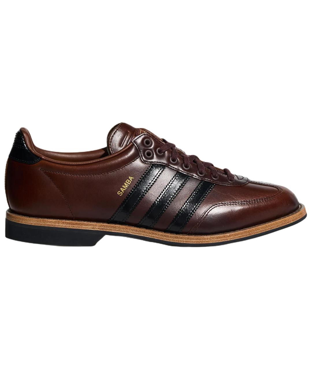 ADIDAS Коричневые кожаные туфли, фото 1