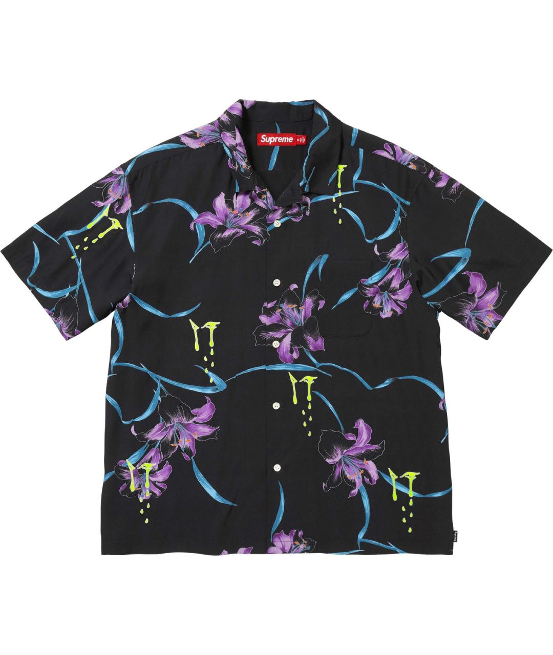 SUPREME Черная рубашка, фото 1