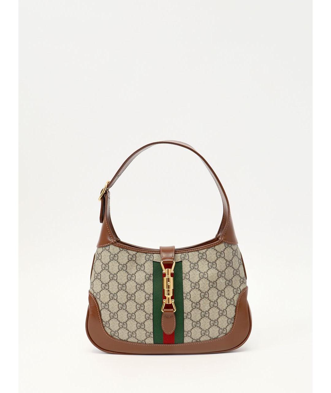 GUCCI Коричневая кожаная сумка с короткими ручками, фото 9