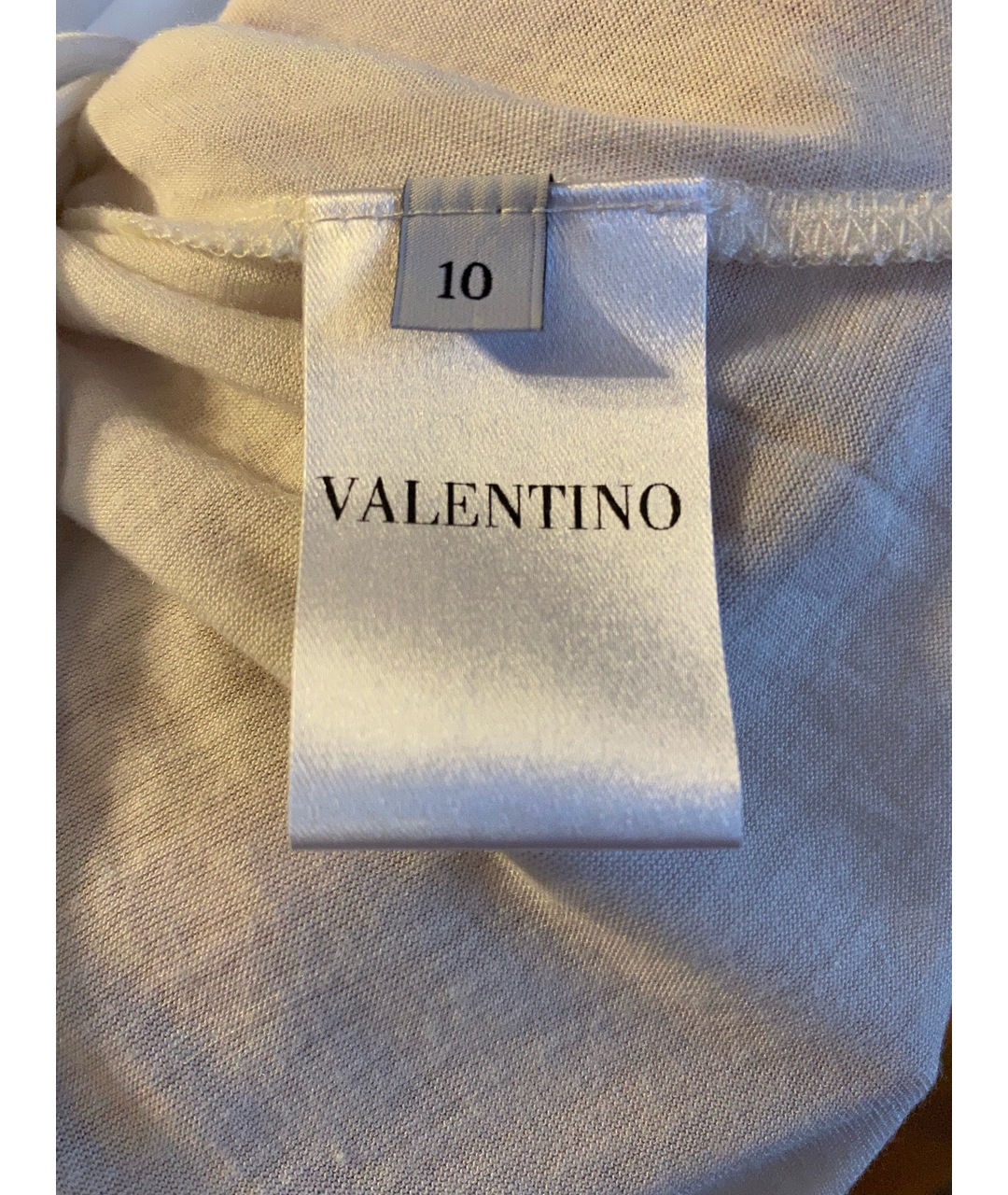 VALENTINO Белая вискозная футболка, фото 9