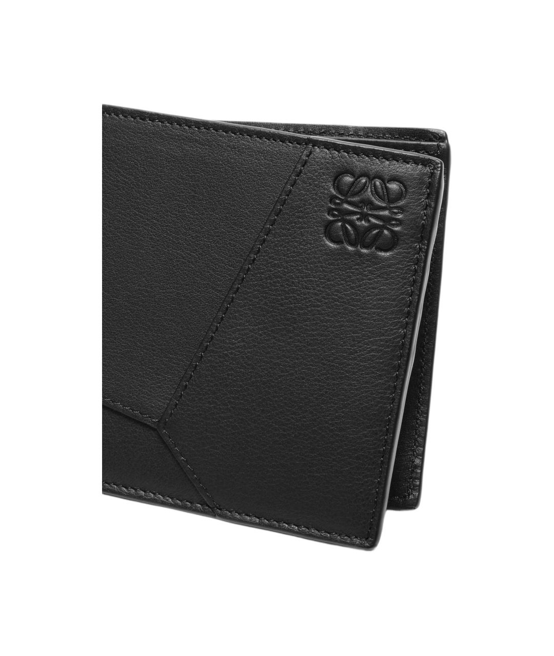 LOEWE Черный кожаный кошелек, фото 5