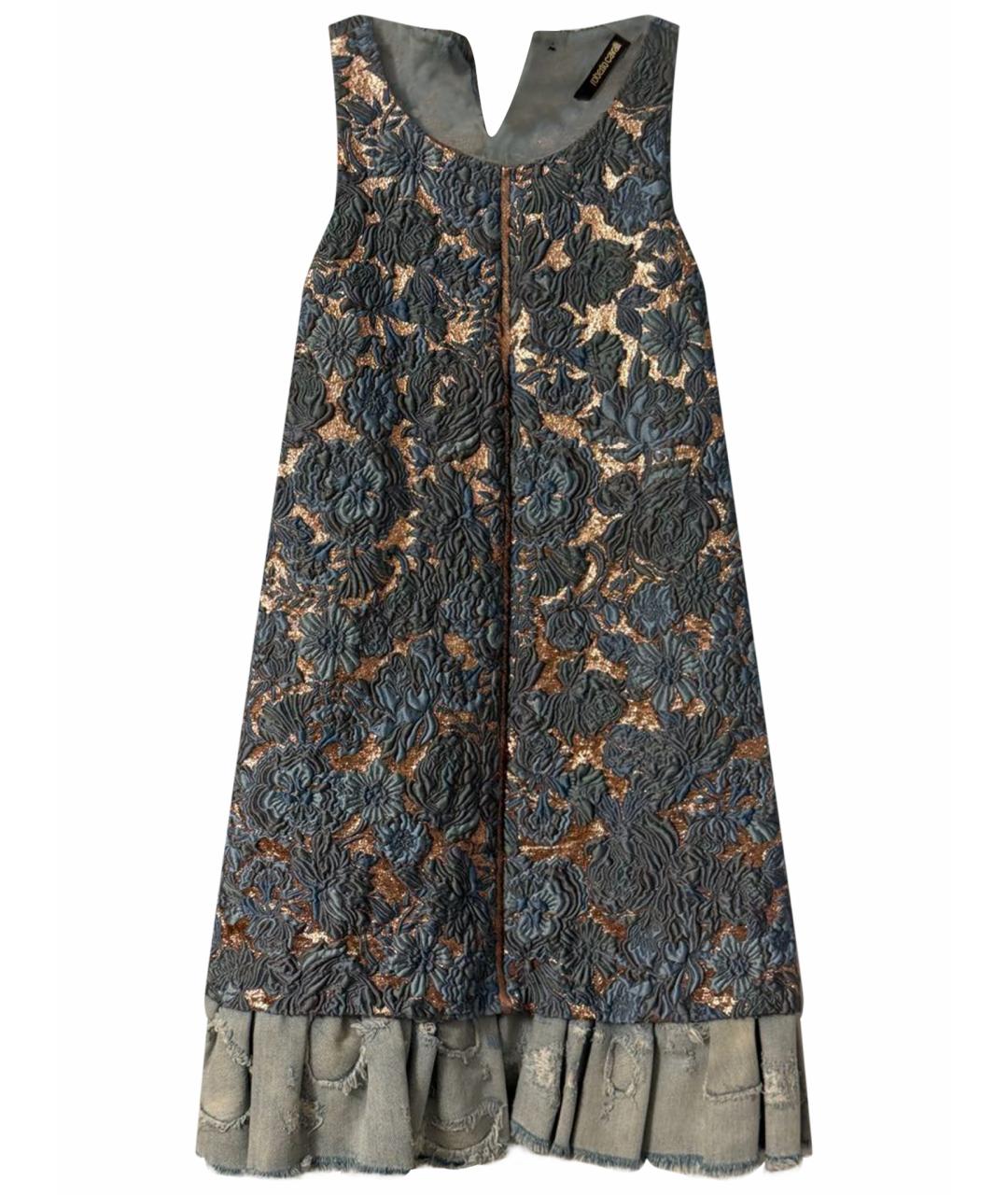 ROBERTO CAVALLI Голубое коктейльное платье, фото 1