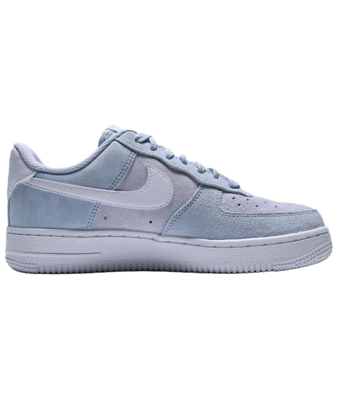 NIKE Синие кожаные кроссовки, фото 1