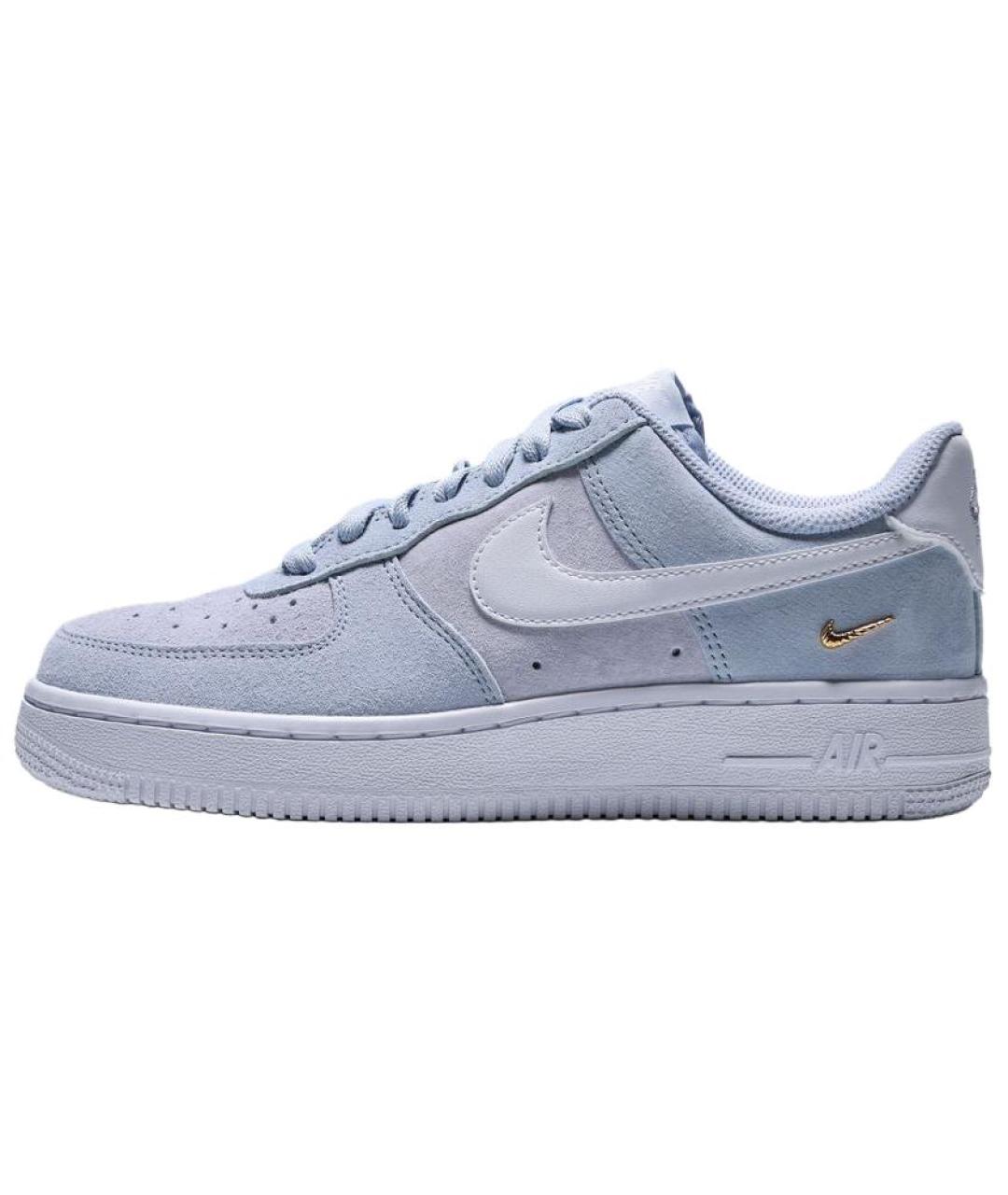NIKE Синие кожаные кроссовки, фото 2