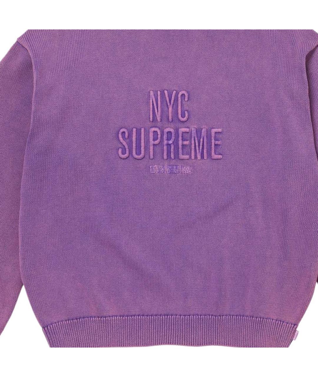 SUPREME Фиолетовый джемпер / свитер, фото 3