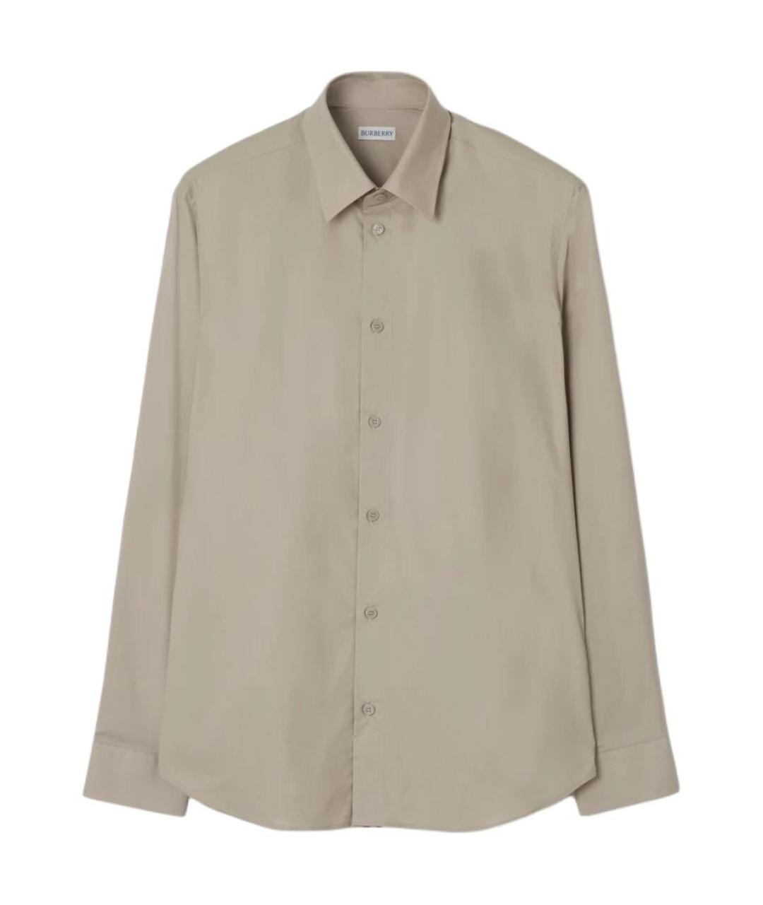 BURBERRY Хаки классическая рубашка, фото 1