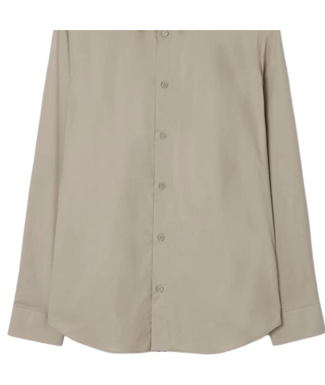 BURBERRY Хаки классическая рубашка, фото 2