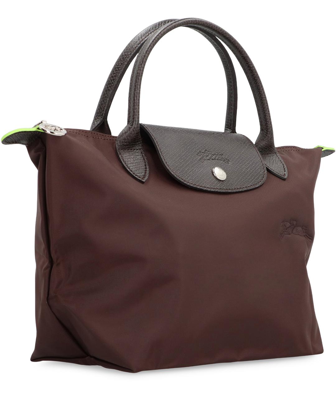 LONGCHAMP Коричневая тканевая сумка тоут, фото 3