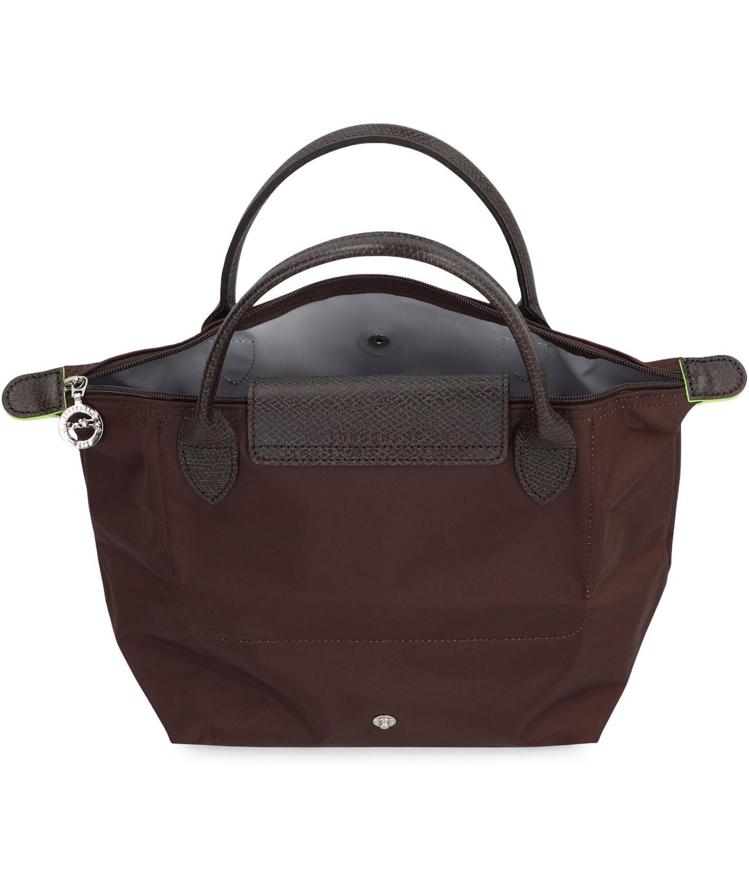 LONGCHAMP Коричневая тканевая сумка тоут, фото 5