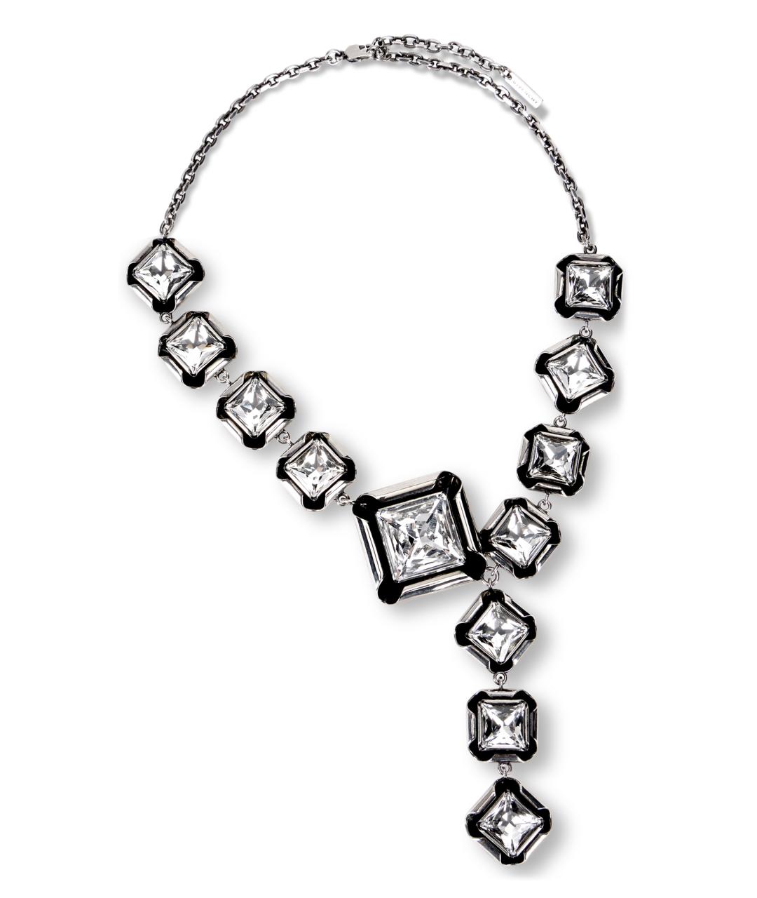 GIVENCHY Серебряное металлическое колье, фото 1
