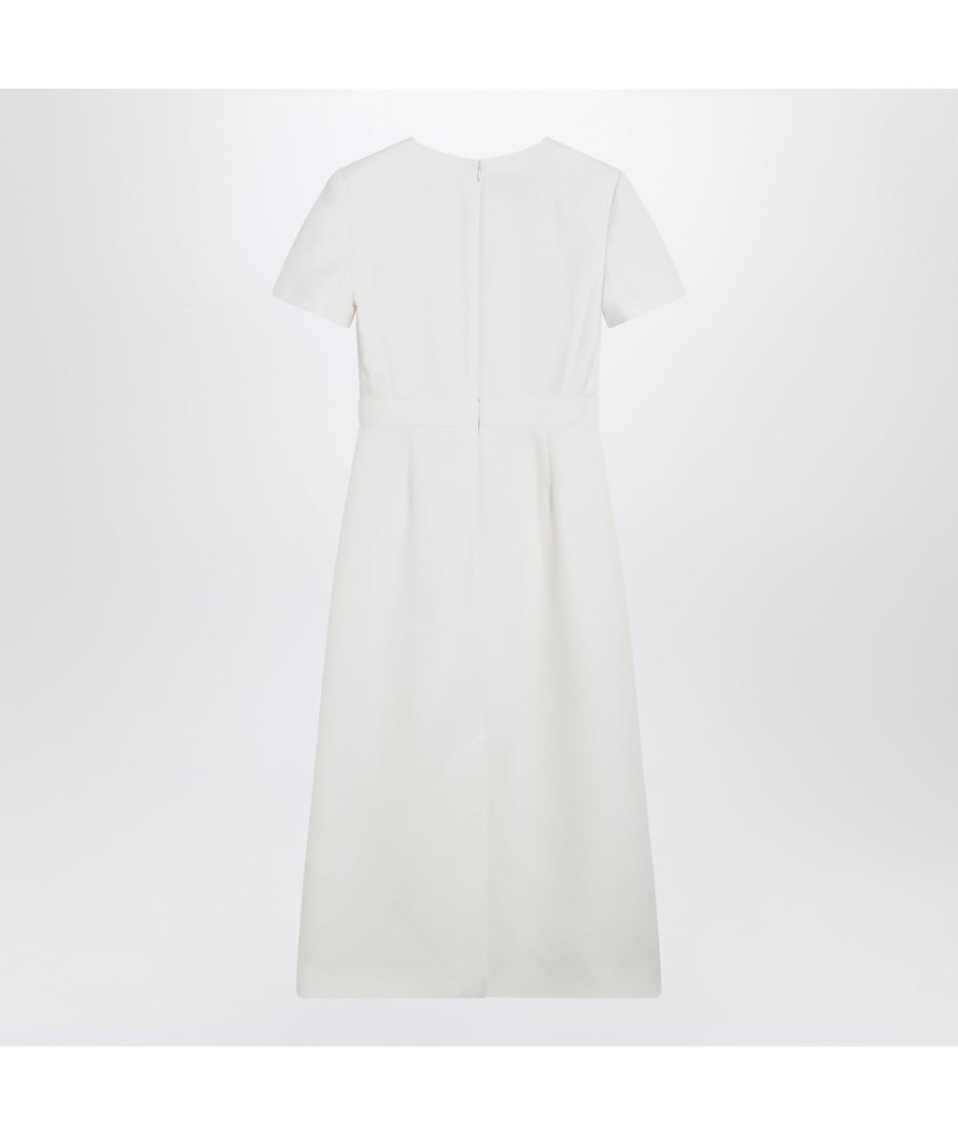 VALENTINO Белое шерстяное повседневное платье, фото 2