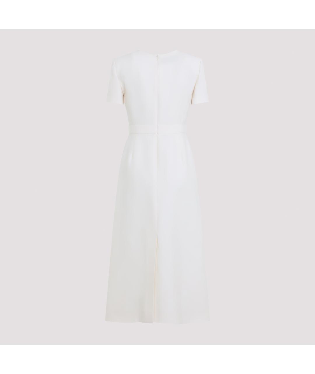 VALENTINO Белое шерстяное повседневное платье, фото 3