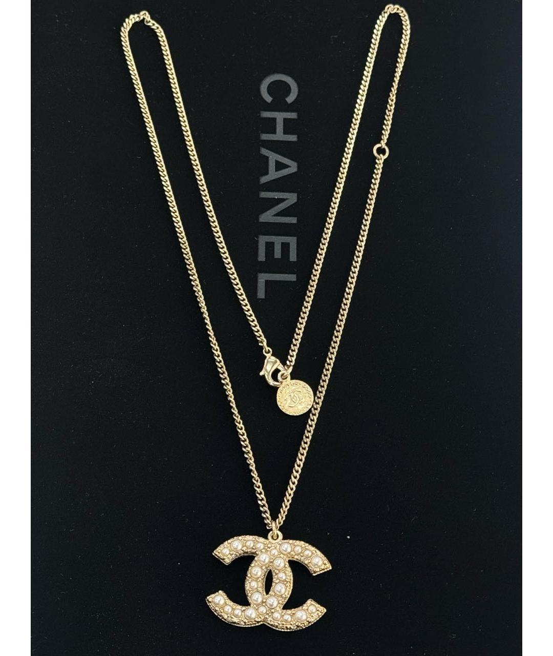 CHANEL Золотое колье, фото 3