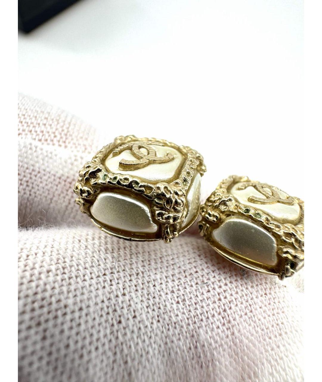 CHANEL Золотые серьги, фото 3