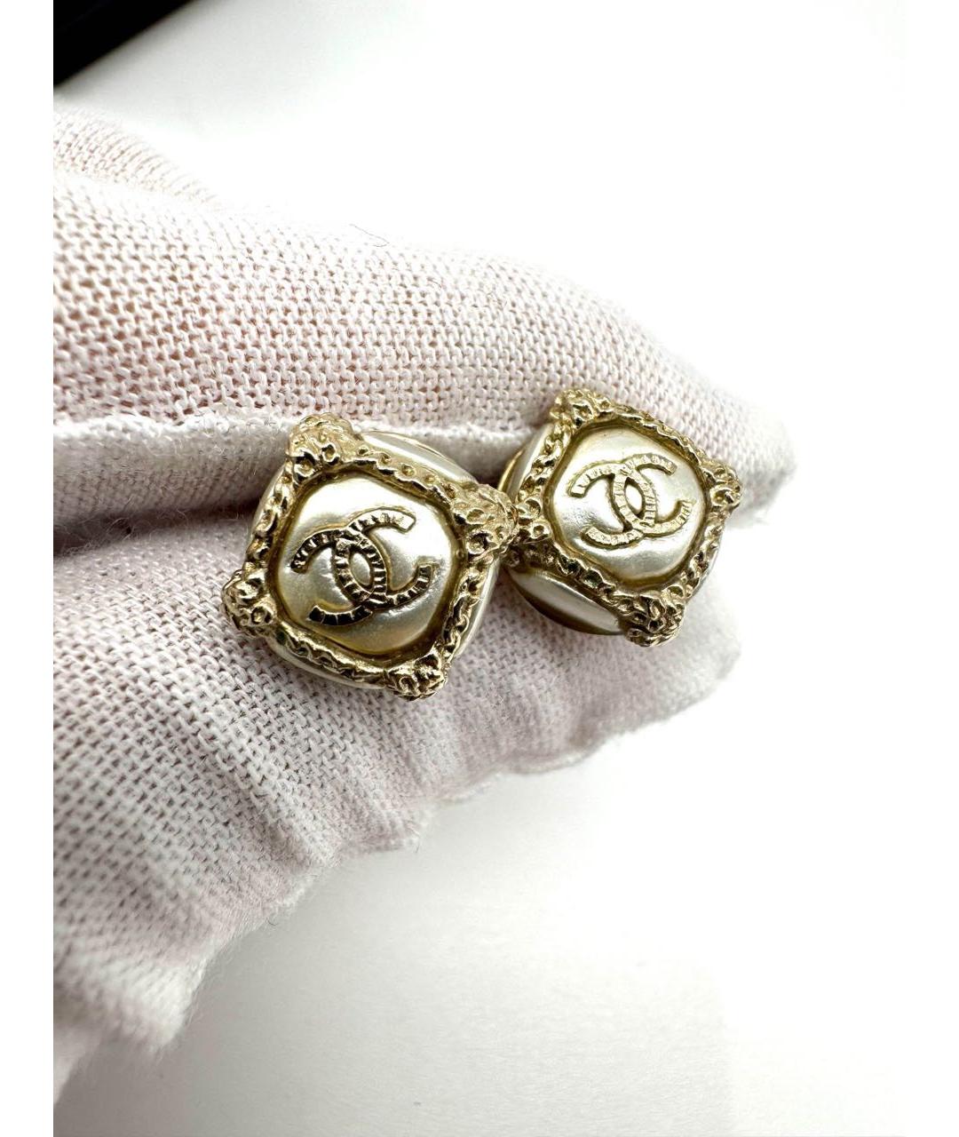 CHANEL Золотые серьги, фото 2