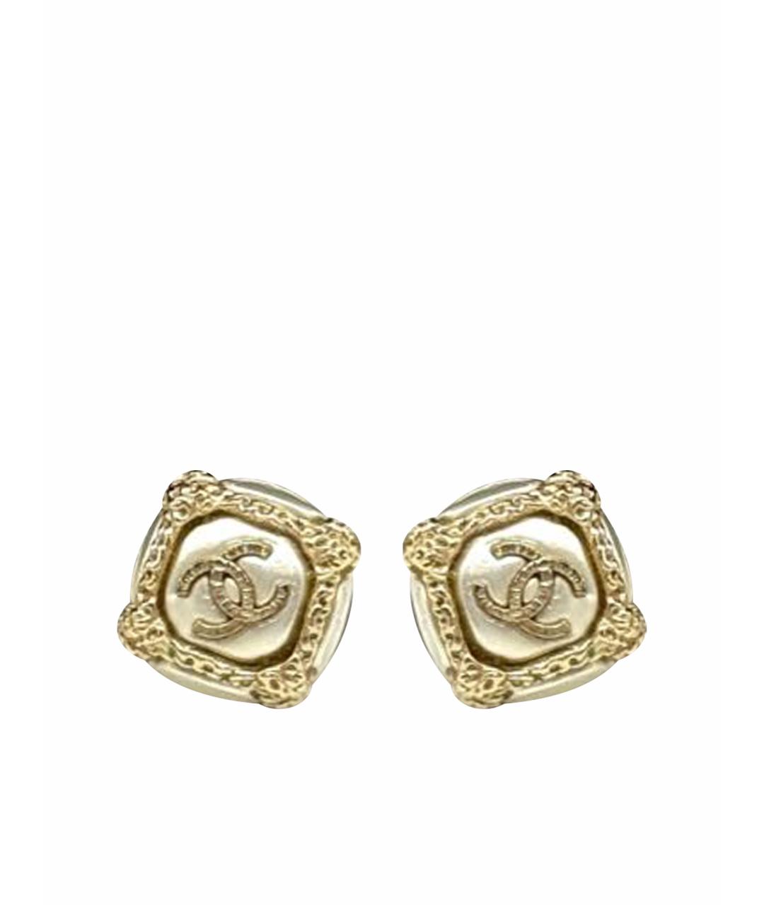 CHANEL Золотые серьги, фото 1