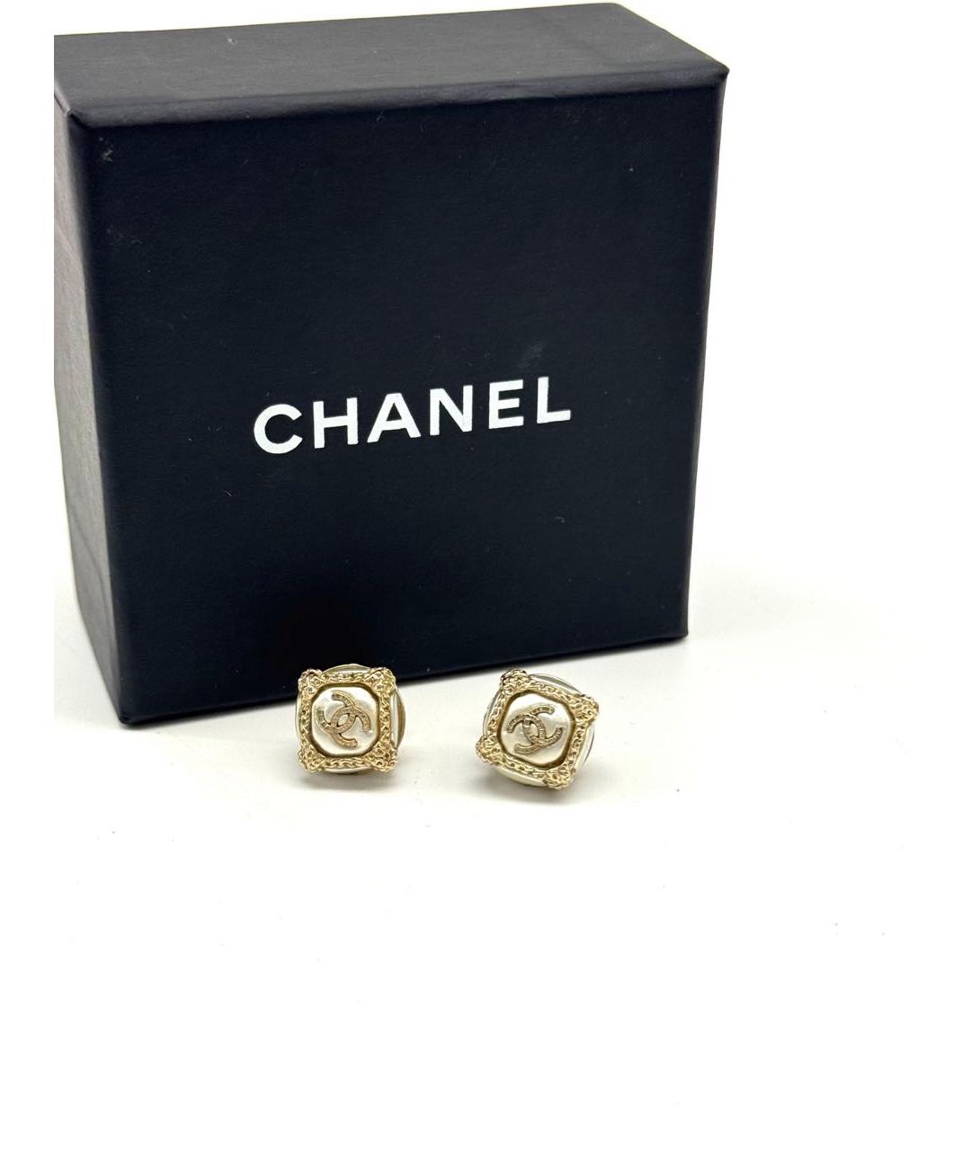 CHANEL Золотые серьги, фото 7