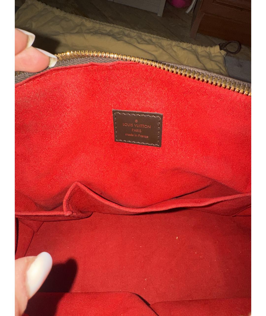 LOUIS VUITTON Коричневая сумка тоут, фото 4