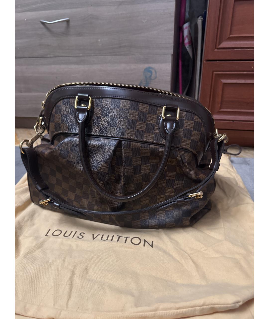 LOUIS VUITTON Коричневая сумка тоут, фото 8