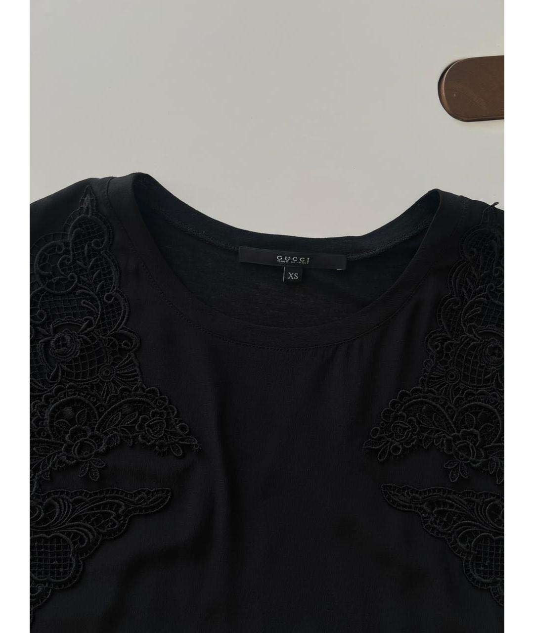 GUCCI Черная футболка, фото 4