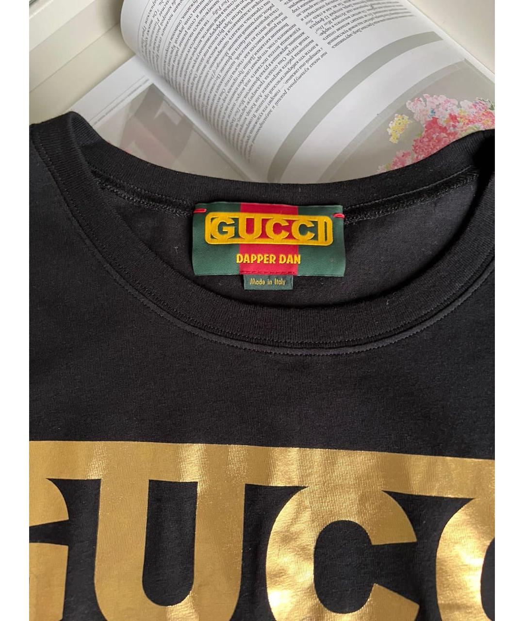 GUCCI Черная футболка, фото 3