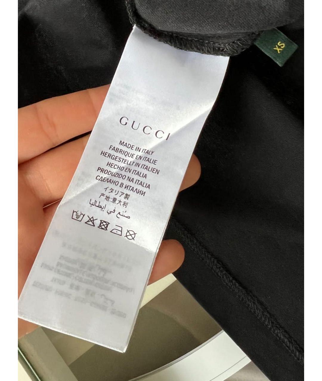 GUCCI Черная футболка, фото 7
