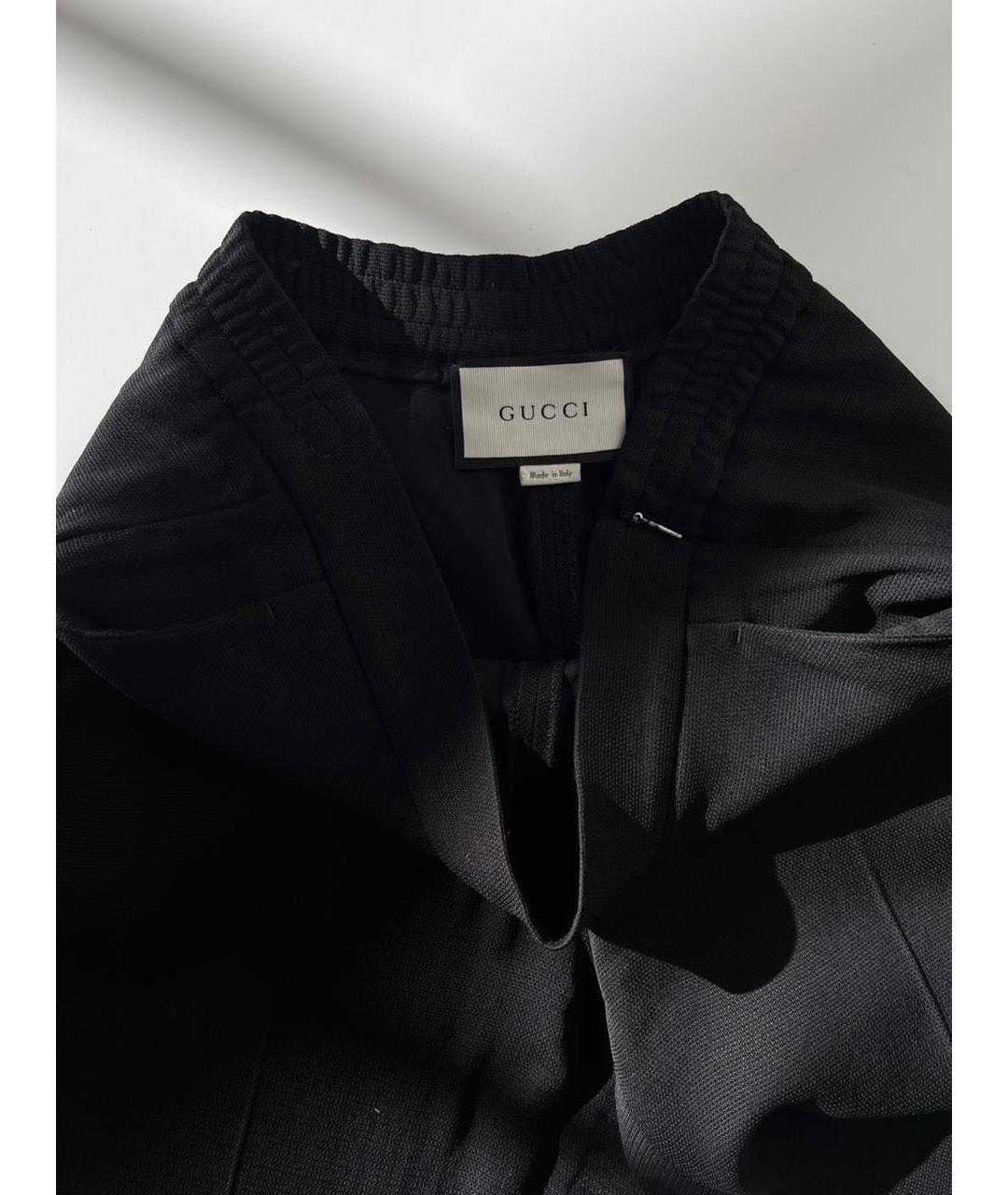 GUCCI Черные прямые брюки, фото 3