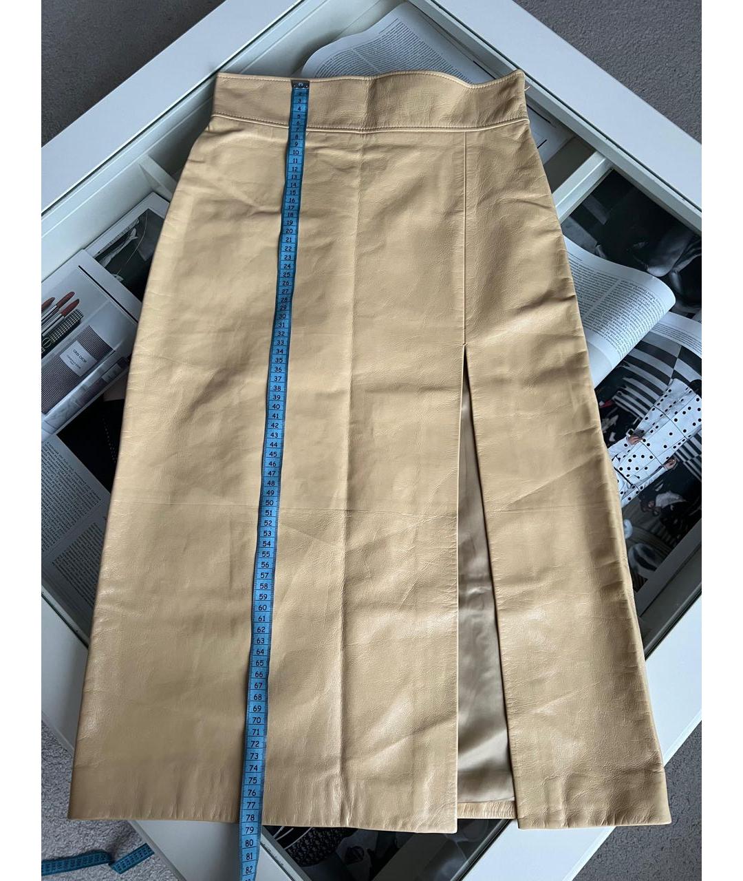 GUCCI Бежевая юбка миди, фото 5