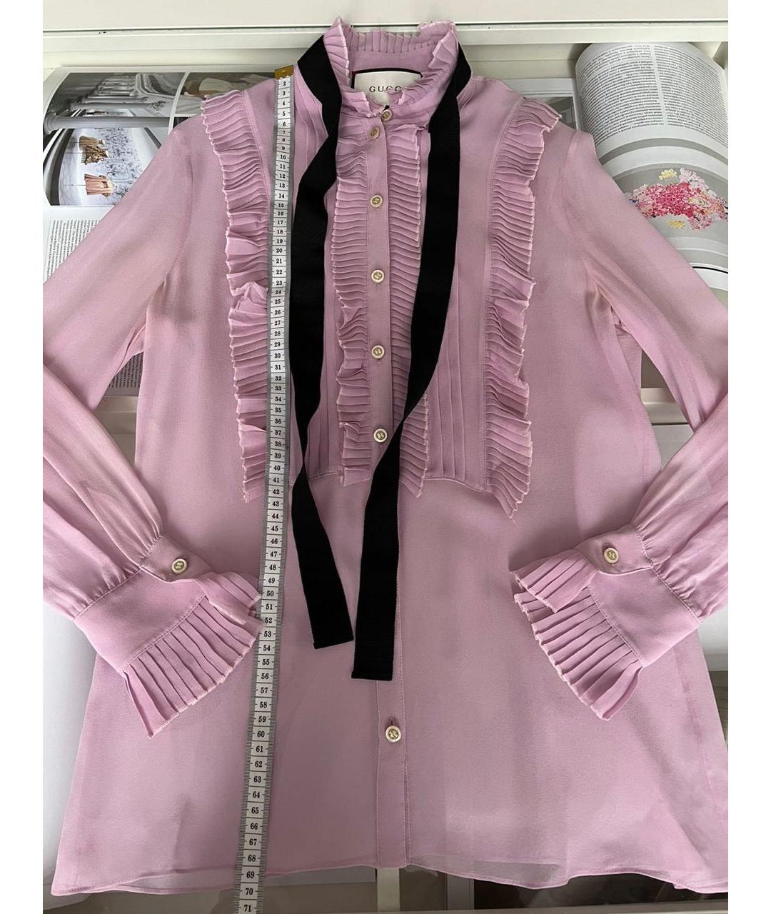 GUCCI Розовая блузы, фото 5
