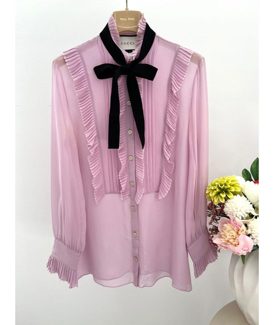 GUCCI Розовая блузы, фото 9