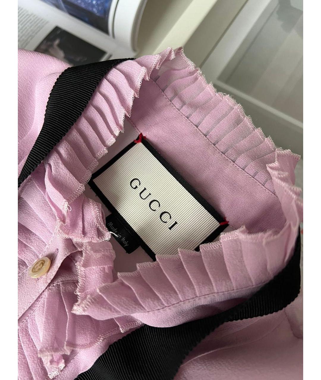 GUCCI Розовая блузы, фото 3