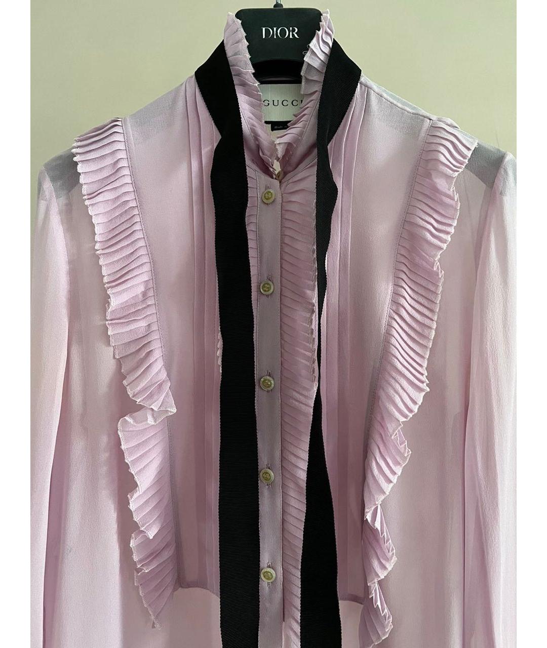 GUCCI Розовая блузы, фото 4