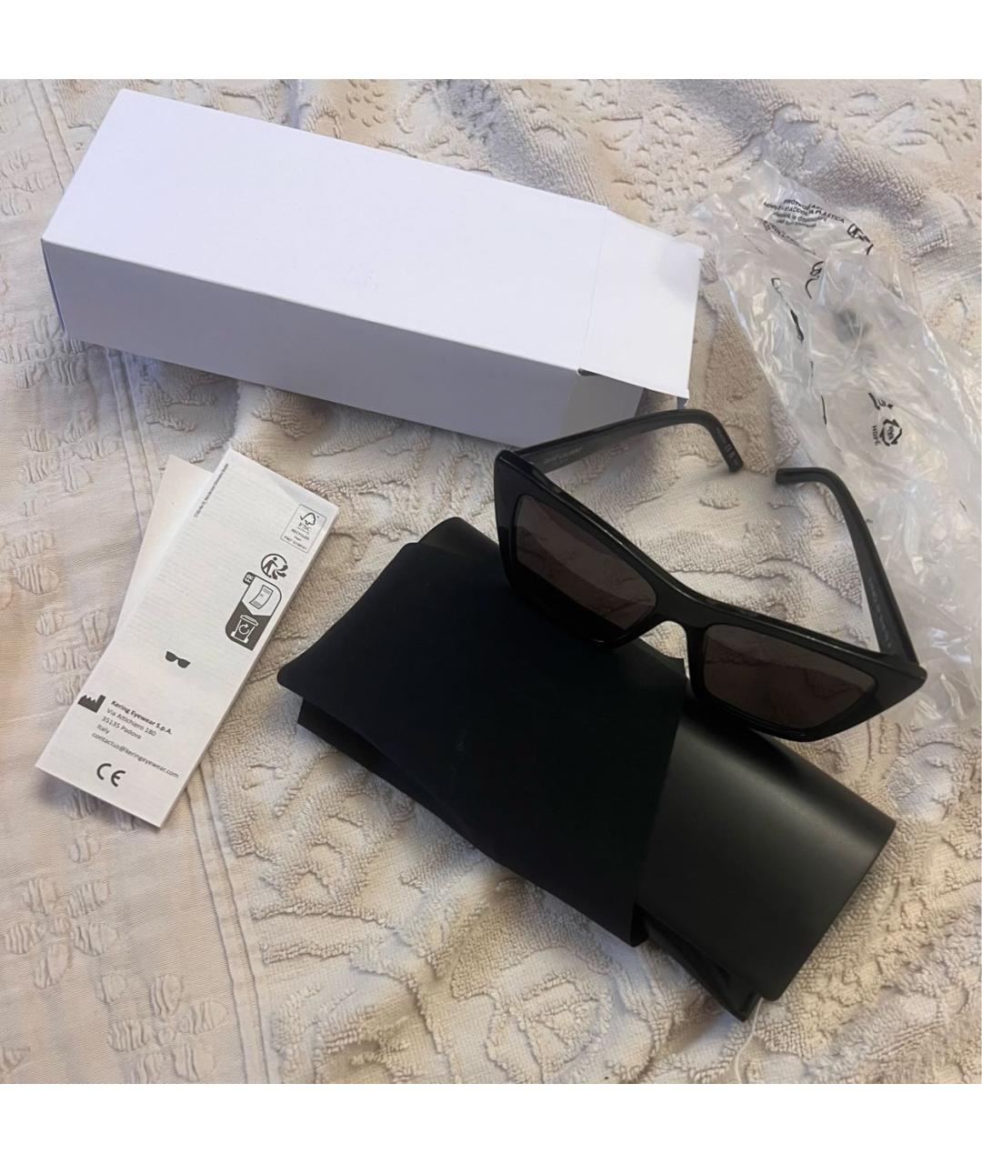 CELINE Черные пластиковые солнцезащитные очки, фото 4
