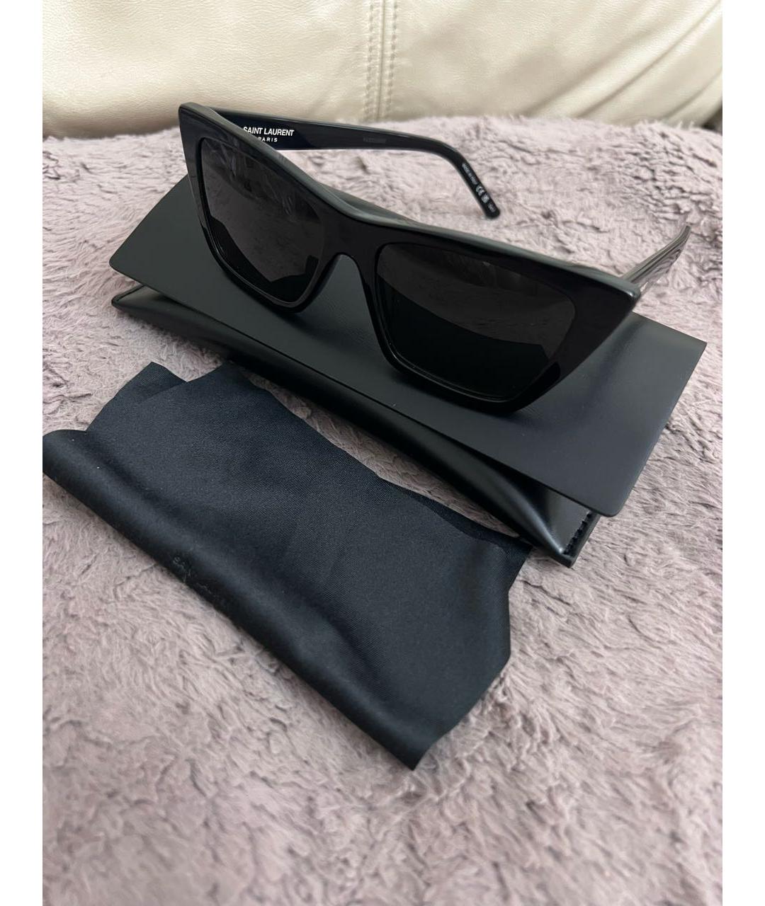 CELINE Черные пластиковые солнцезащитные очки, фото 5