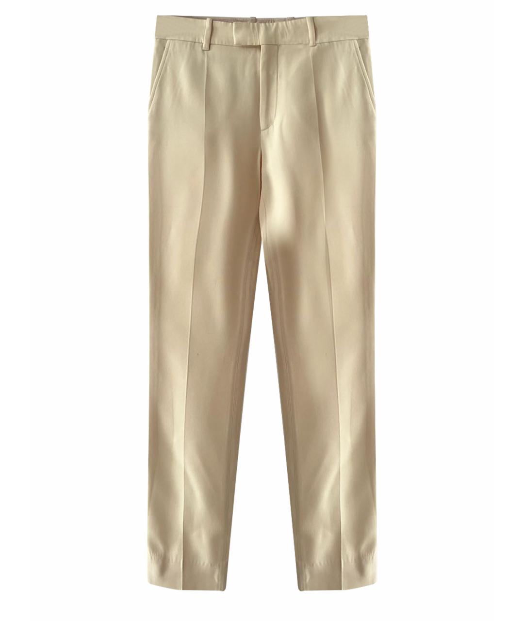 GUCCI Бежевые брюки узкие, фото 1