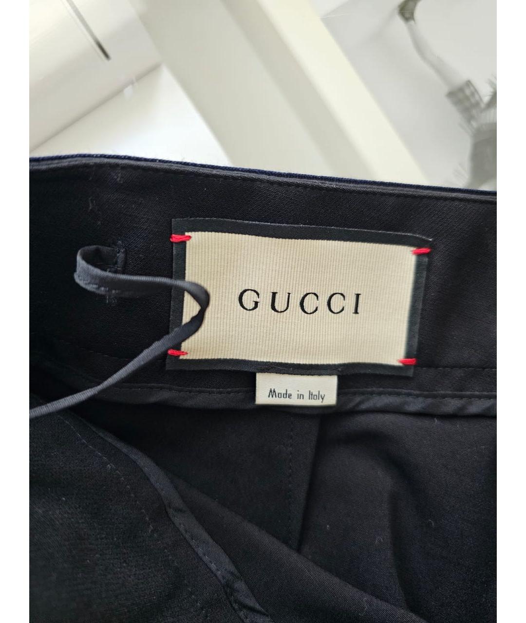 GUCCI Черные брюки узкие, фото 7