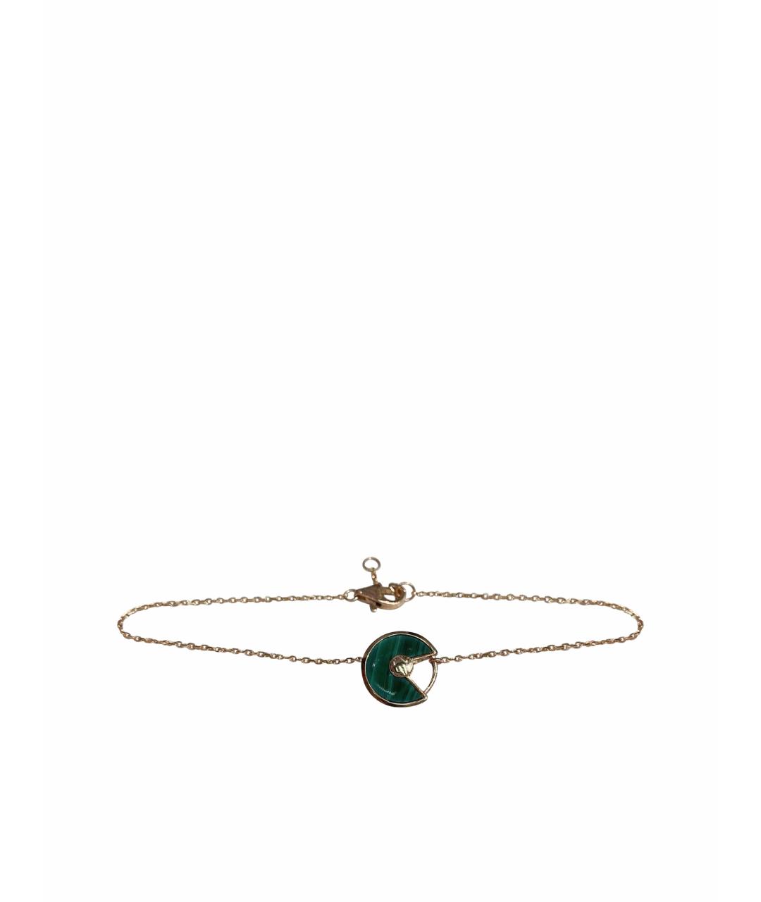 CARTIER Зеленый браслет из желтого золота, фото 1