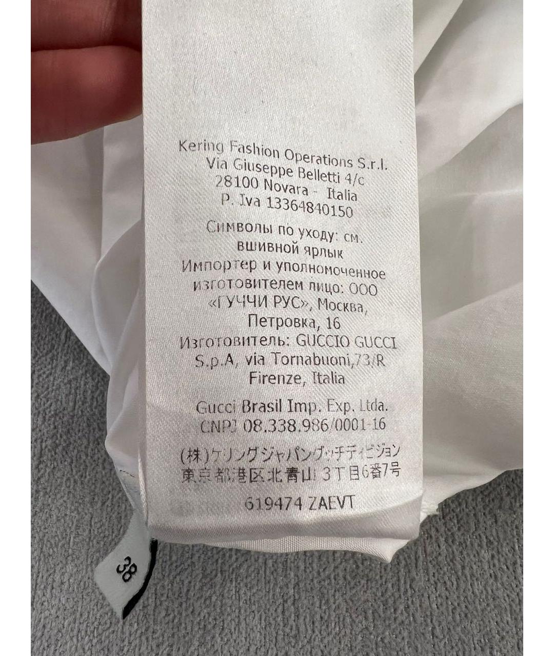 GUCCI Белая рубашка, фото 7