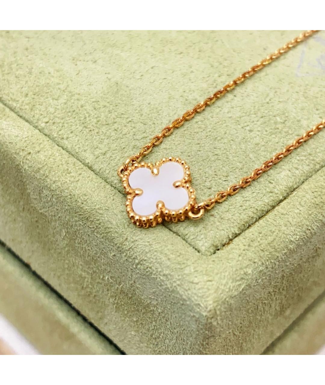 VAN CLEEF & ARPELS Белый браслет из желтого золота, фото 4