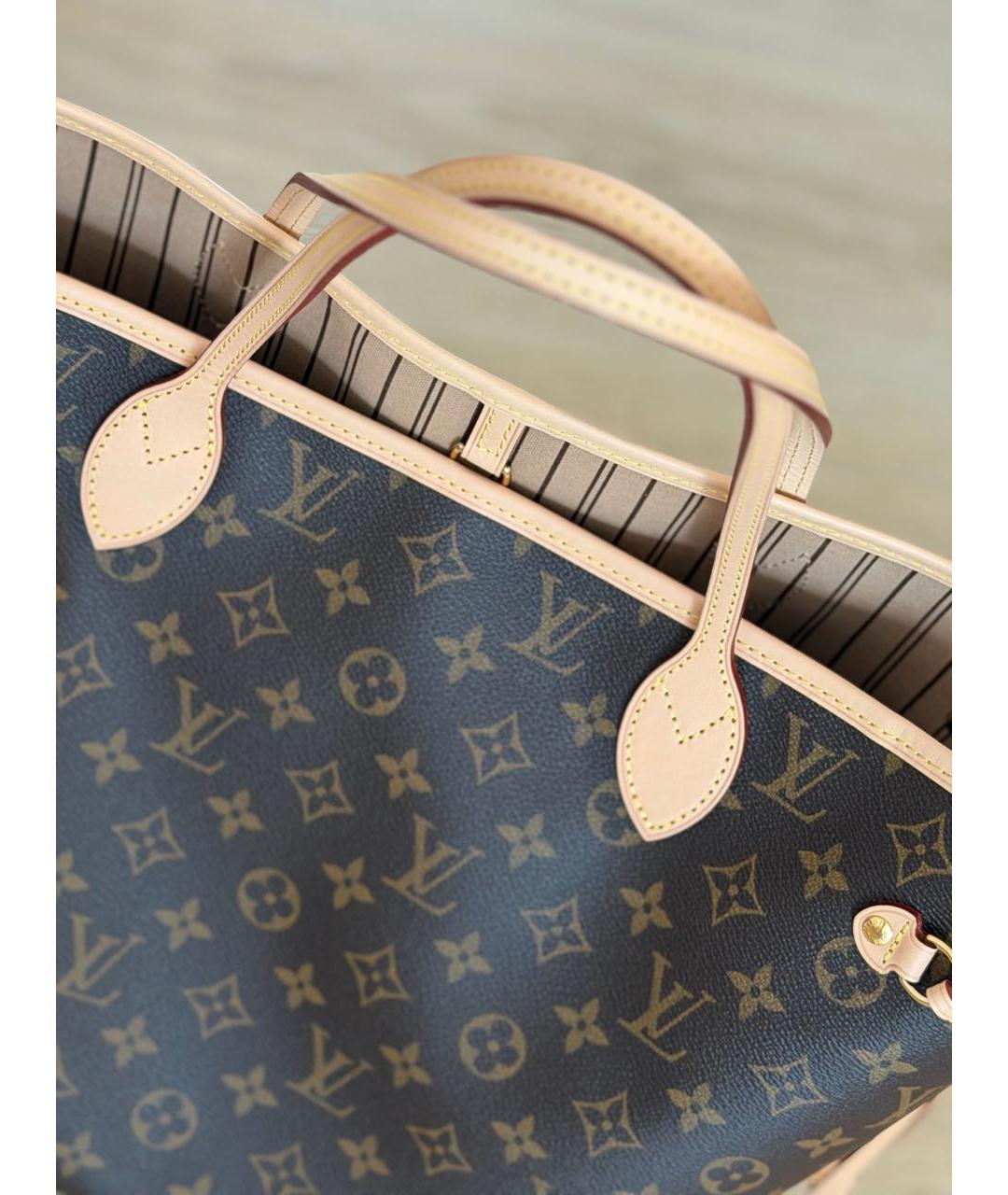 LOUIS VUITTON Коричневая сумка тоут, фото 3