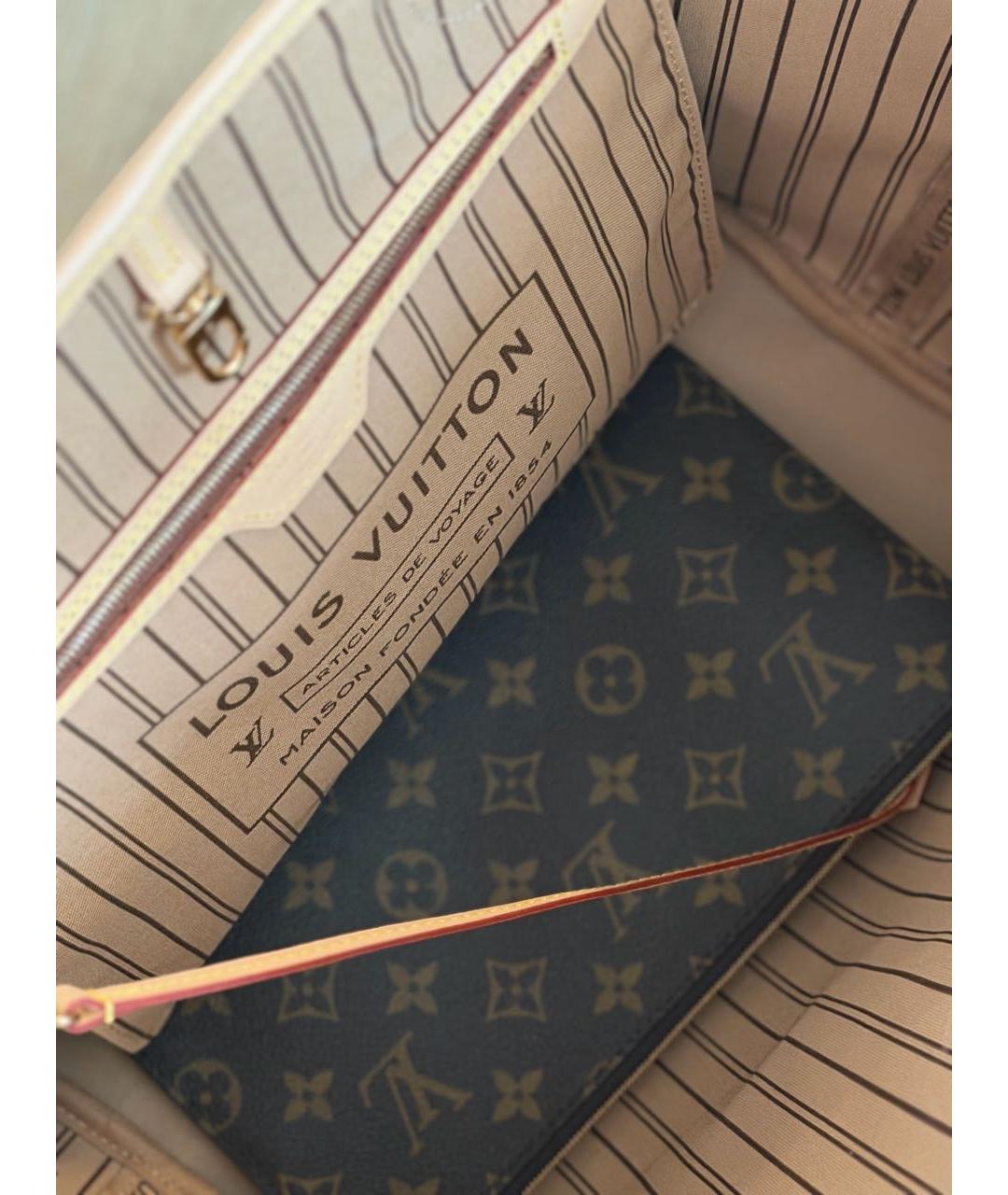 LOUIS VUITTON Коричневая сумка тоут, фото 4