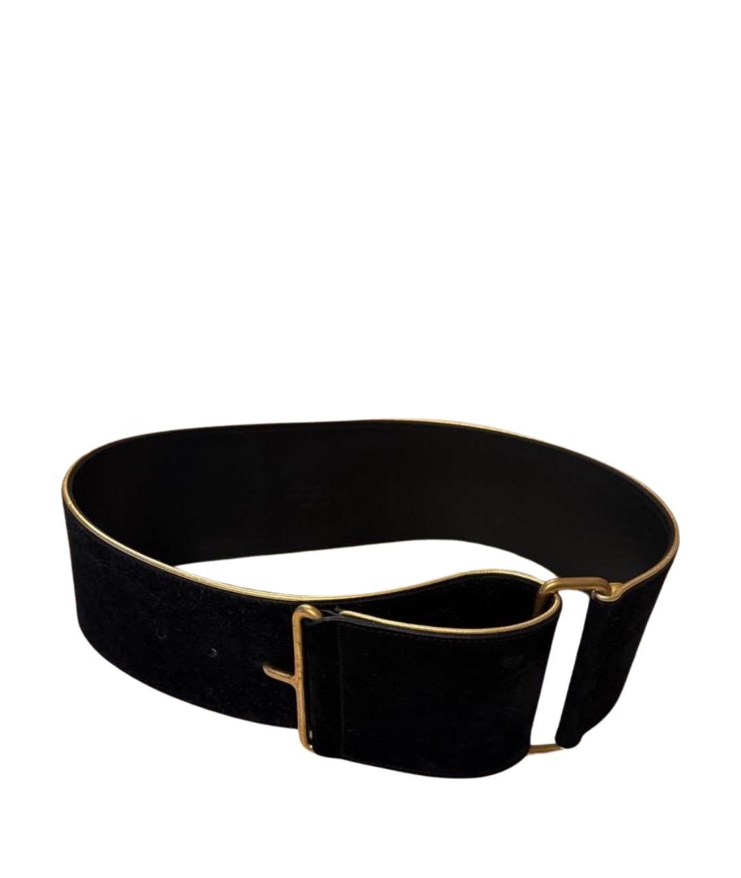 SAINT LAURENT Черный ремень, фото 1