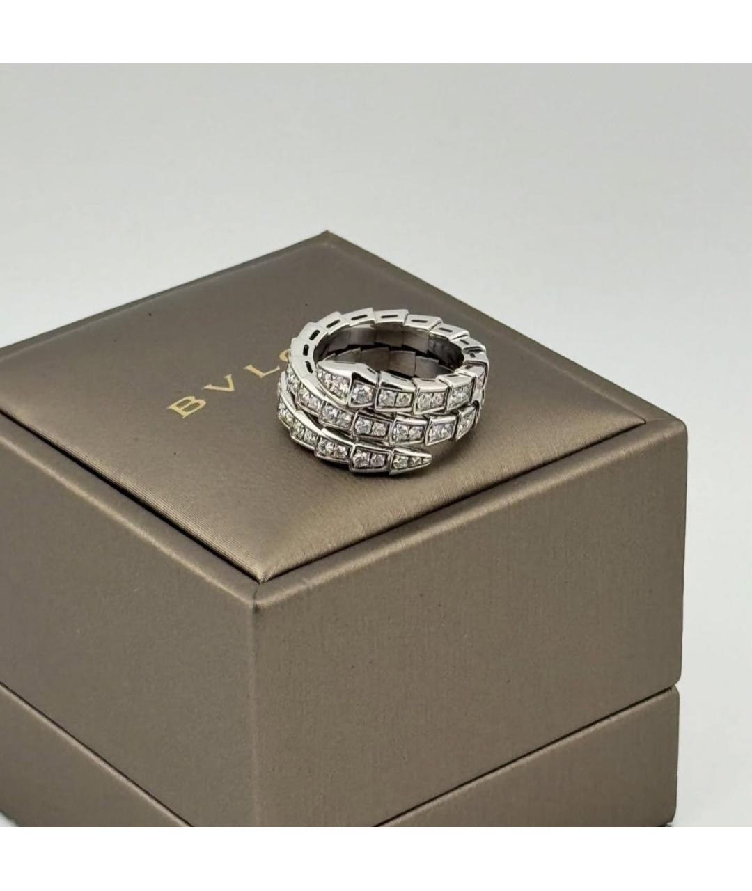 BVLGARI Серебряное кольцо из белого золота, фото 2
