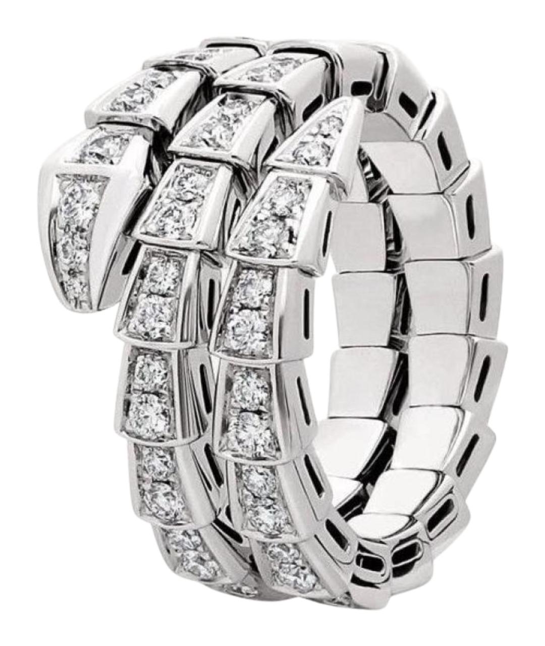 BVLGARI Серебряное кольцо из белого золота, фото 1