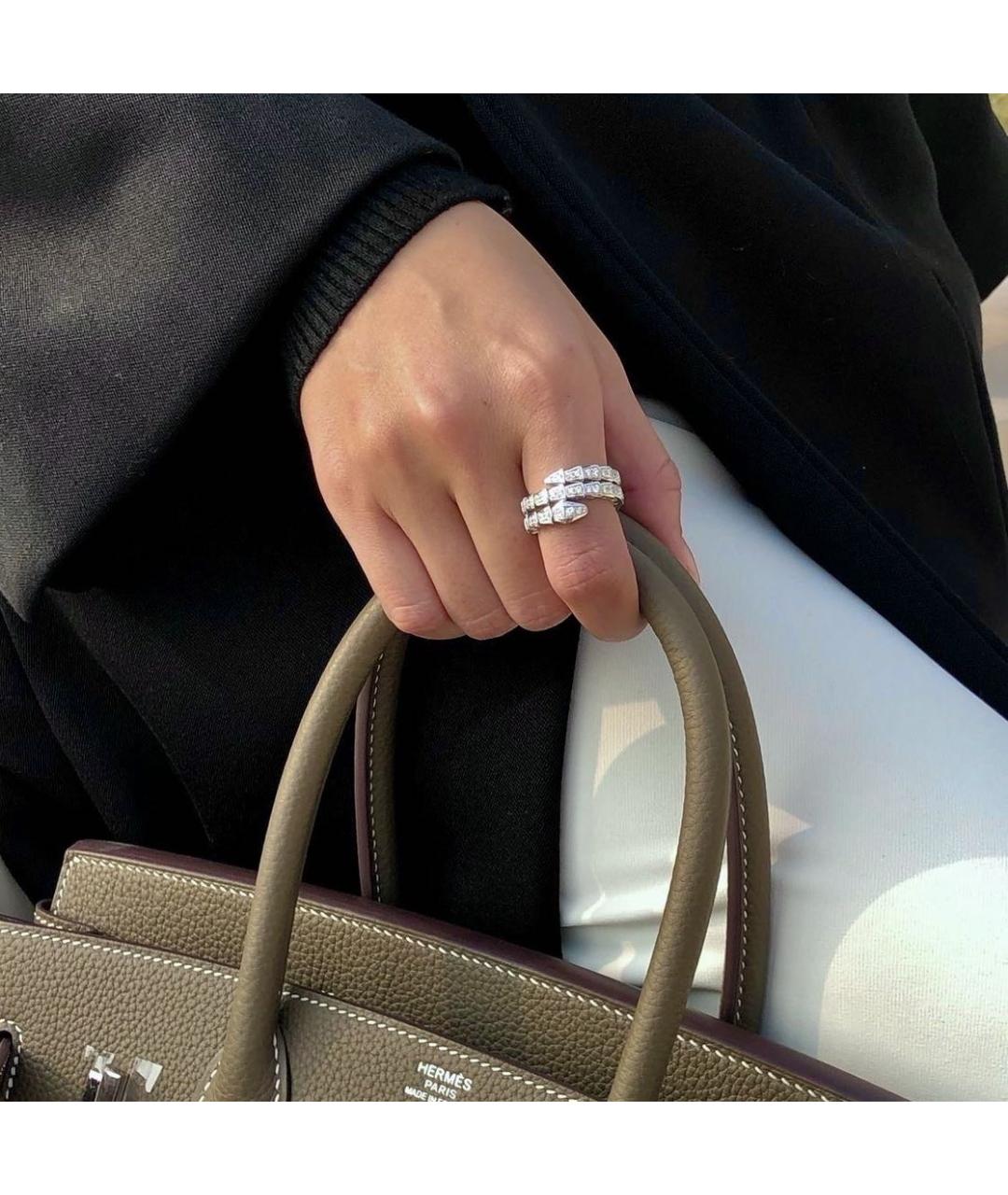 BVLGARI Серебряное кольцо из белого золота, фото 4