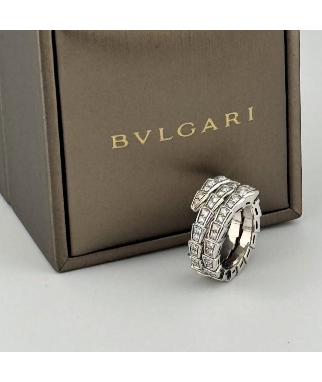 BVLGARI Серебряное кольцо из белого золота, фото 3